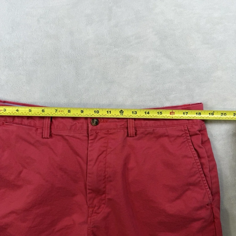 Polo Ralph Lauren Men's 35 Flat Front Chino Shorts Red Stretch 8